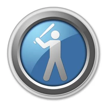 Icon, button, pictogram baseball Stock Illustration