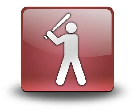 Icon, button, pictogram baseball Stock Illustration