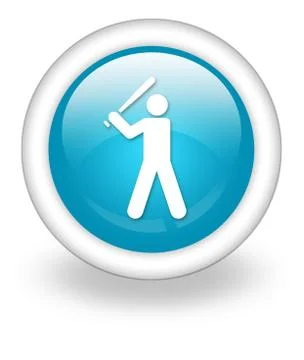 Icon, button, pictogram baseball Stock Illustration