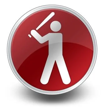 Icon, button, pictogram baseball Illustrazione stock