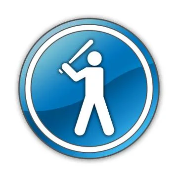 Icon, button, pictogram baseball Stock Illustration