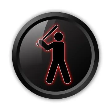 Icon, button, pictogram baseball Ilustración de archivo