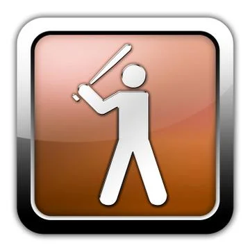 Icon, button, pictogram baseball Stock Illustration