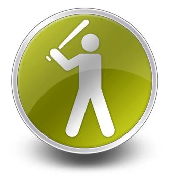 Icon, button, pictogram baseball Stock Illustration
