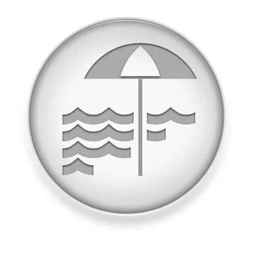 Icon, Button, Pictogram Beach 스톡 일러스트