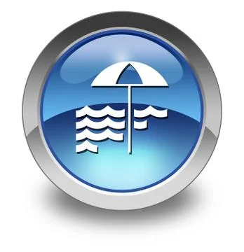 Icon, Button, Pictogram Beach Stock Illustration