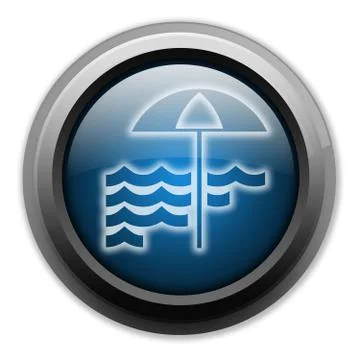 Icon, Button, Pictogram Beach Stock Illustration