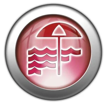 Icon, Button, Pictogram Beach 스톡 일러스트