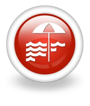 Icon, Button, Pictogram Beach Illustrazione stock