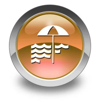 Icon, Button, Pictogram Beach 스톡 일러스트