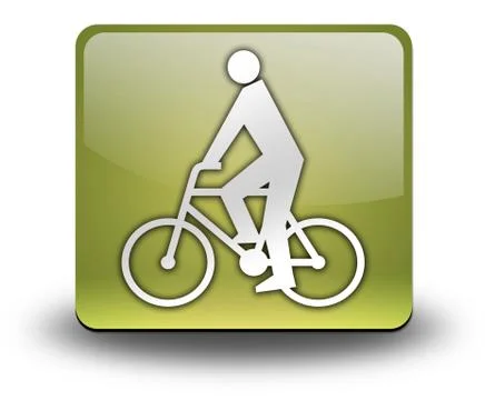 Icon, Button, Pictogram Bicycle Illustrazione stock