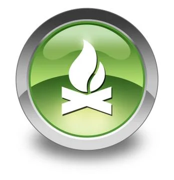 Icon, Button, Pictogram Campfire Illustrazione stock