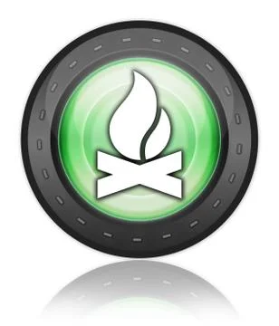 Icon, Button, Pictogram Campfire Illustrazione stock