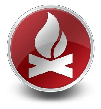 Icon, Button, Pictogram Campfire Stock Illustration