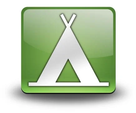 Icon, button, pictogram camping Stock Illustration