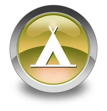 Icon, button, pictogram camping Stock Illustration