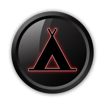 Icon, button, pictogram camping Stock Illustration