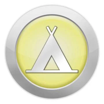 Icon, button, pictogram camping Ilustração Stock