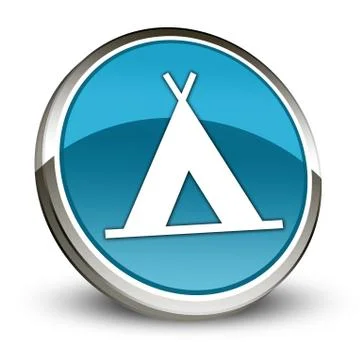 Icon, button, pictogram camping Stock Illustration