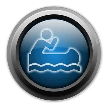 Icon, button, pictogram canoeing Stock Illustration