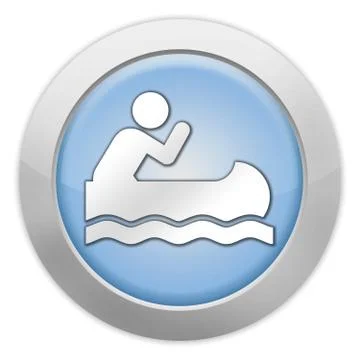 Icon, button, pictogram canoeing Stock Illustration