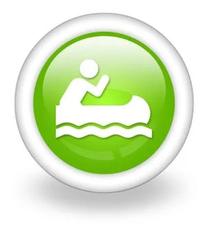 Icon, button, pictogram canoeing Stock Illustration