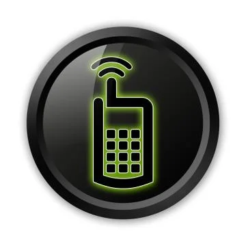 Icon, button, pictogram cell phone Stock Illustration
