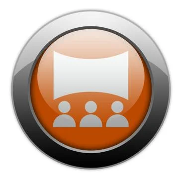 Icon, Button, Pictogram Cinema Stock Illustration