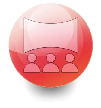 Icon, Button, Pictogram Cinema Illustrazione stock