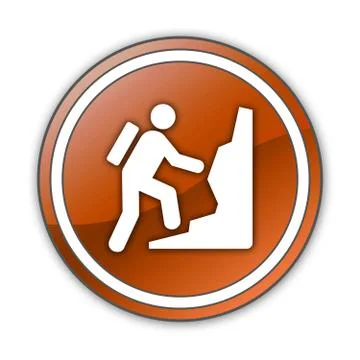 Icon, Button, Pictogram Climbing Stock Illustration