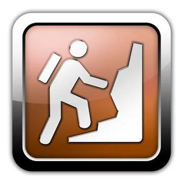 Icon, Button, Pictogram Climbing Illustrazione stock