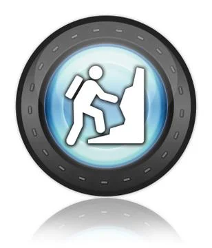 Icon, Button, Pictogram Climbing Stock Illustration