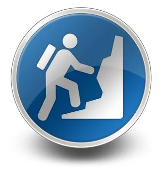 Icon, Button, Pictogram Climbing Stock Illustration