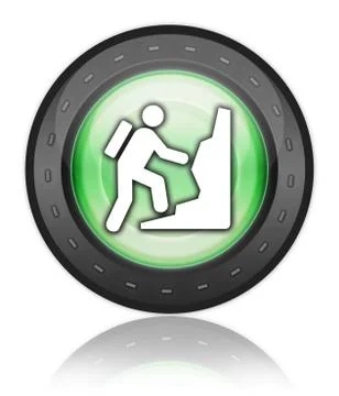 Icon, Button, Pictogram Climbing Illustrazione stock