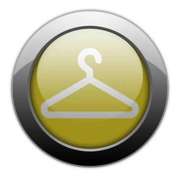 Icon, button, pictogram coat hanger Stock Illustration