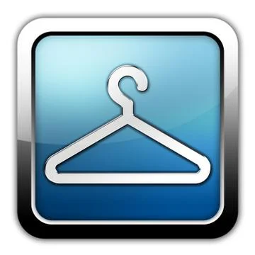 Icon, button, pictogram coat hanger Stock Illustration