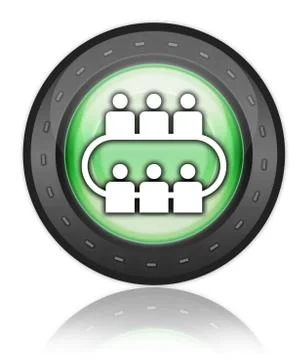 Icon, button, pictogram conference Stock Illustration