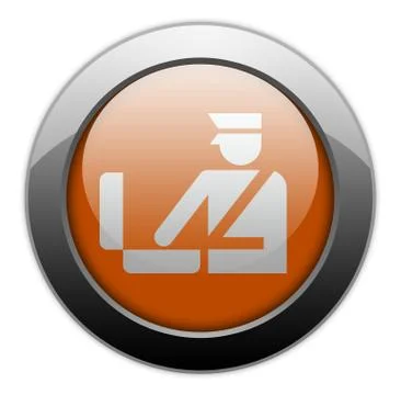 Icon, button, pictogram customs Stock Illustration