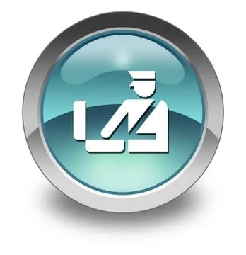 Icon, button, pictogram customs Stock Illustration