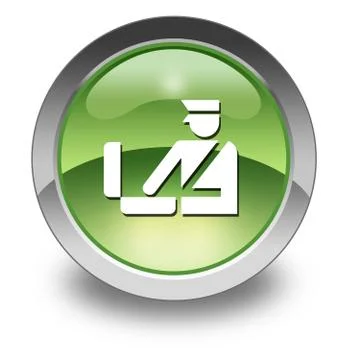 Icon, button, pictogram customs Stock Illustration