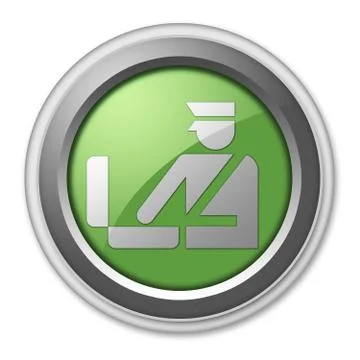 Icon, button, pictogram customs Stock Illustration