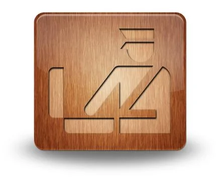 Icon, button, pictogram customs Stock Illustration