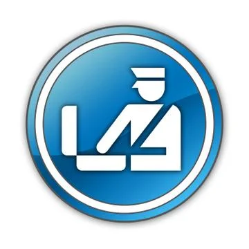 Icon, button, pictogram customs Ilustración de archivo