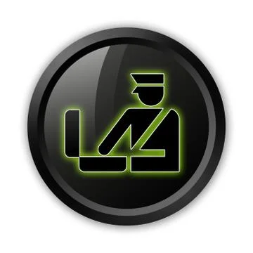 Icon, button, pictogram customs Illustrazione stock