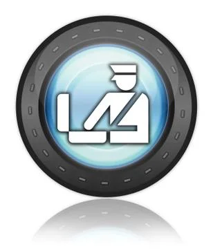 Icon, button, pictogram customs Stock Illustration