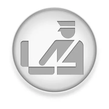 Icon, button, pictogram customs Stock Illustration