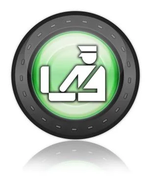 Icon, button, pictogram customs Stock Illustration