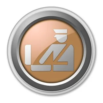 Icon, button, pictogram customs Stock Illustration