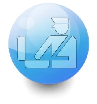 Icon, button, pictogram customs Stock Illustration