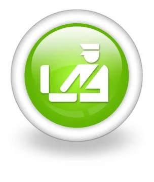 Icon, button, pictogram customs Stock Illustration